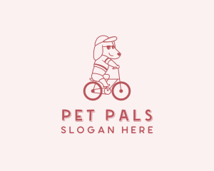 Biking Pet Dog logo design