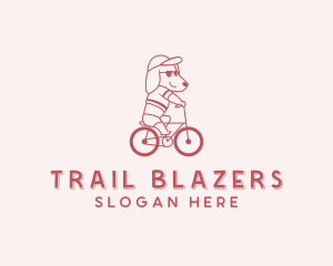 Biking Pet Dog logo design