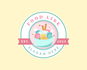 Ice Cream Gelato Dessert logo design