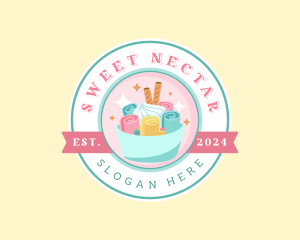 Ice Cream Gelato Dessert logo design