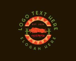 Intestines - Filipino Lechon Restaurant logo design