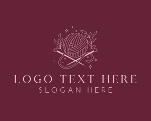 Crochet Needle - Weaving Crochet Yarn logo design