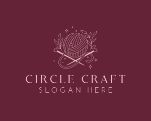 Weaving Crochet Yarn logo design