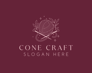 Weaving Crochet Yarn logo design