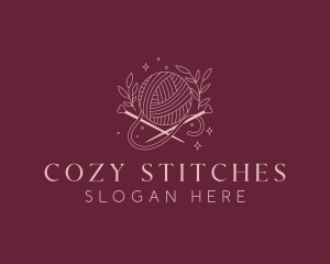 Weaving Crochet Yarn logo design