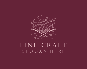 Weaving Crochet Yarn logo design