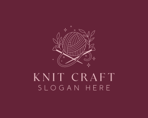 Weaving Crochet Yarn logo design