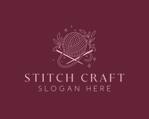 Weaving Crochet Yarn logo design