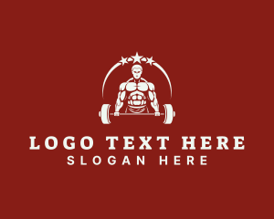 Gym - Weightlifting Fitness Gym logo design