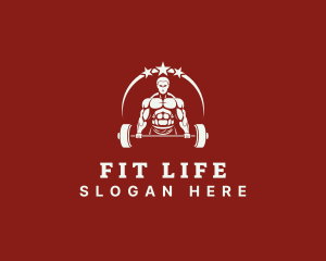 Weightlifting Fitness Gym logo design