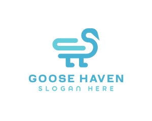 Duck Goose Swan logo design