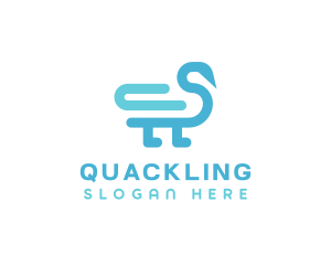 Duck Goose Swan logo design