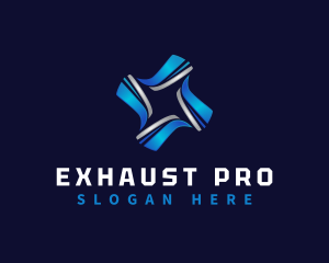 Exhaust - Cooling Exhaust Fan logo design