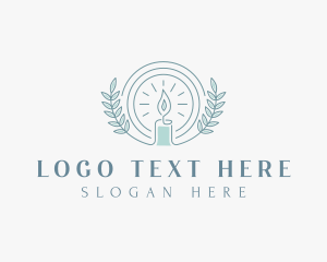 Light - Generic Glowing Candle Leaves logo design
