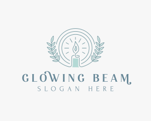 Generic Glowing Candle Leaves logo design