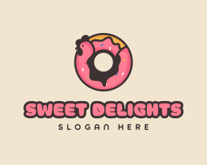 Chicken Donut Bakery logo design