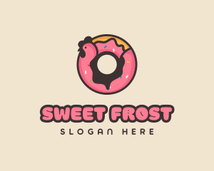 Chicken Donut Bakery logo design