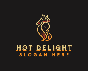 Hot Flame Chicken logo design