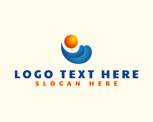 Coast - Tropical Sun Wave logo design