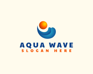 Tropical Sun Wave logo design