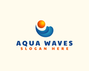 Tropical Sun Wave logo design