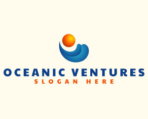 Tropical Sun Wave logo design