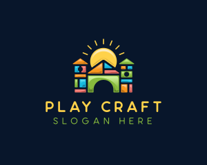 Play Blocks House logo design