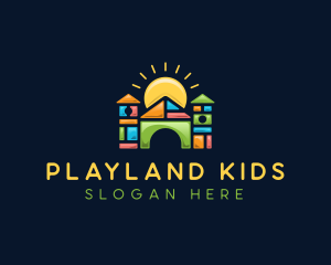 Play Blocks House logo design