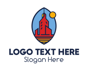 Modern - Modern Oval Tower logo design