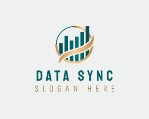 Economic Statistics Chart logo design