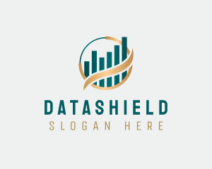 Economic Statistics Chart logo design