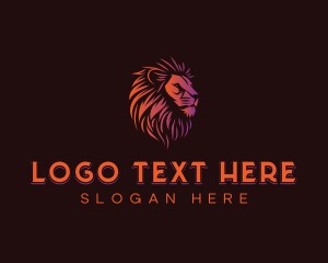 Zoo - Wild Lion Mane logo design