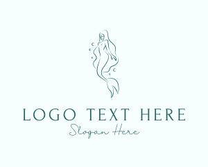 Siren - Mythical Mermaid Beauty logo design