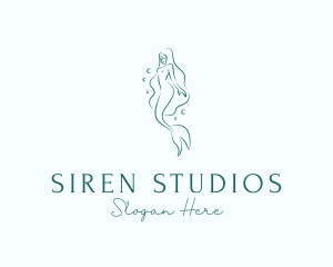 Siren - Mythical Mermaid Beauty logo design