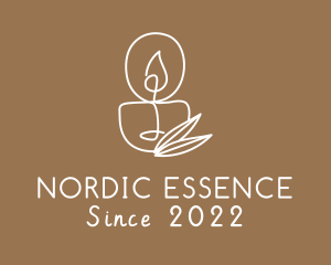 Wellness Spa Candle logo design