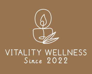 Wellness Spa Candle logo design