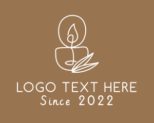 Relaxing - Wellness Spa Candle logo design