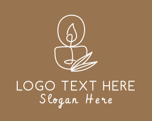 Wellness Spa Candle Logo