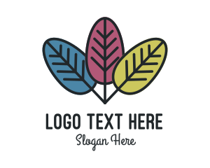 Healthy - Tree Leaves Park logo design