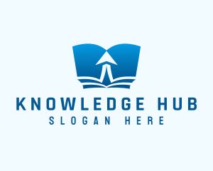 Arrow Book Learning logo design