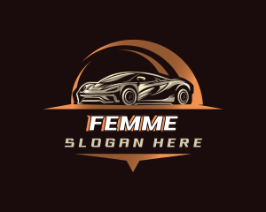 Sports Car Automotive logo design