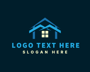 Mortgage - House Roofing Renovation logo design