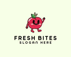 Deli - Adorable Apple Fruit logo design