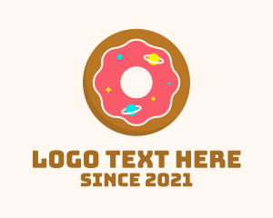 Dessert - Galaxy Doughnut Dessert logo design