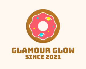 Doughnut Shop - Galaxy Doughnut Dessert logo design