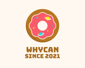 Dessert - Galaxy Doughnut Dessert logo design