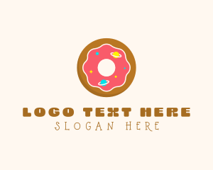 Icing - Galaxy Doughnut Dessert logo design