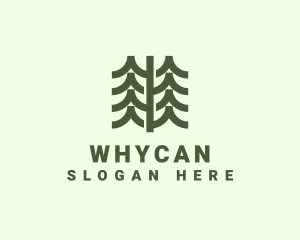 Forest - Pine Forest Nature logo design