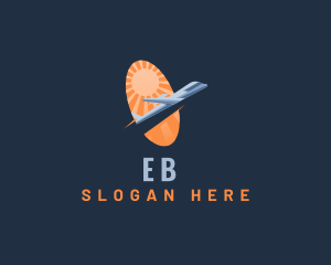 Destination - Airplane Flight Travel logo design