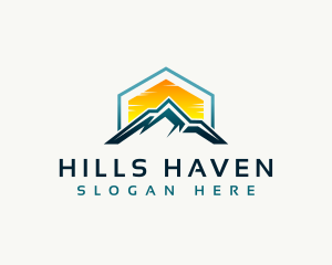 Mountain Peak Hiking logo design